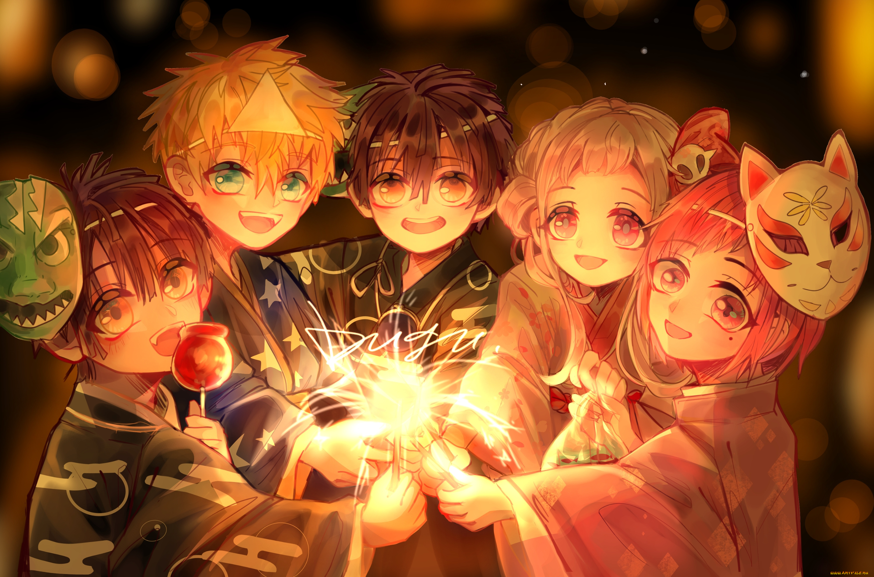 аниме, jibaku, shounen, hanako-kun, jibaku, shounen, hanako, kun