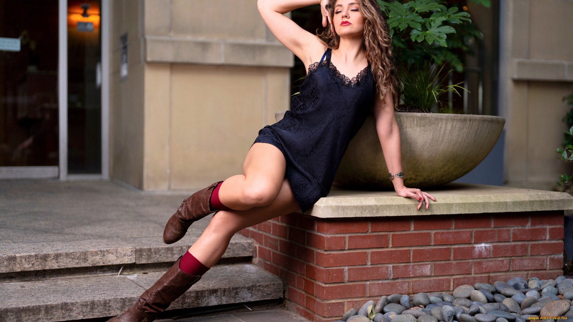 девушки, -, брюнетки, , шатенки, шатенка, поза, закрытые, глаза