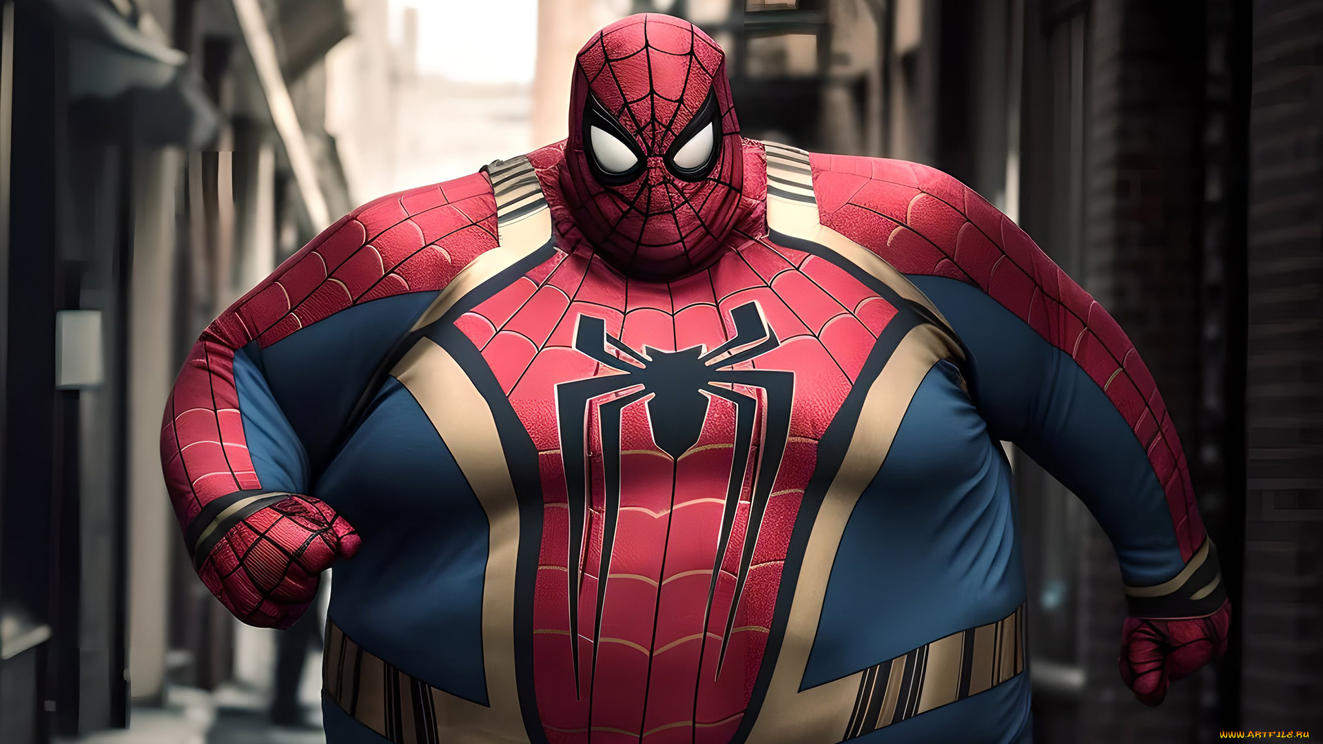 юмор, и, приколы, нейросети, графика, нейроарт, ai, art, нейронные, сети, рисунки, нейро, искусство, человек, паук