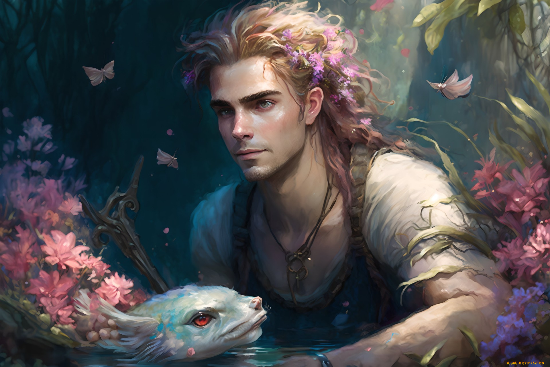 фэнтези, люди, нейросети, графика, нейроарт, ai, art, нейронные, сети, рисунки, нейро, искусство, парень