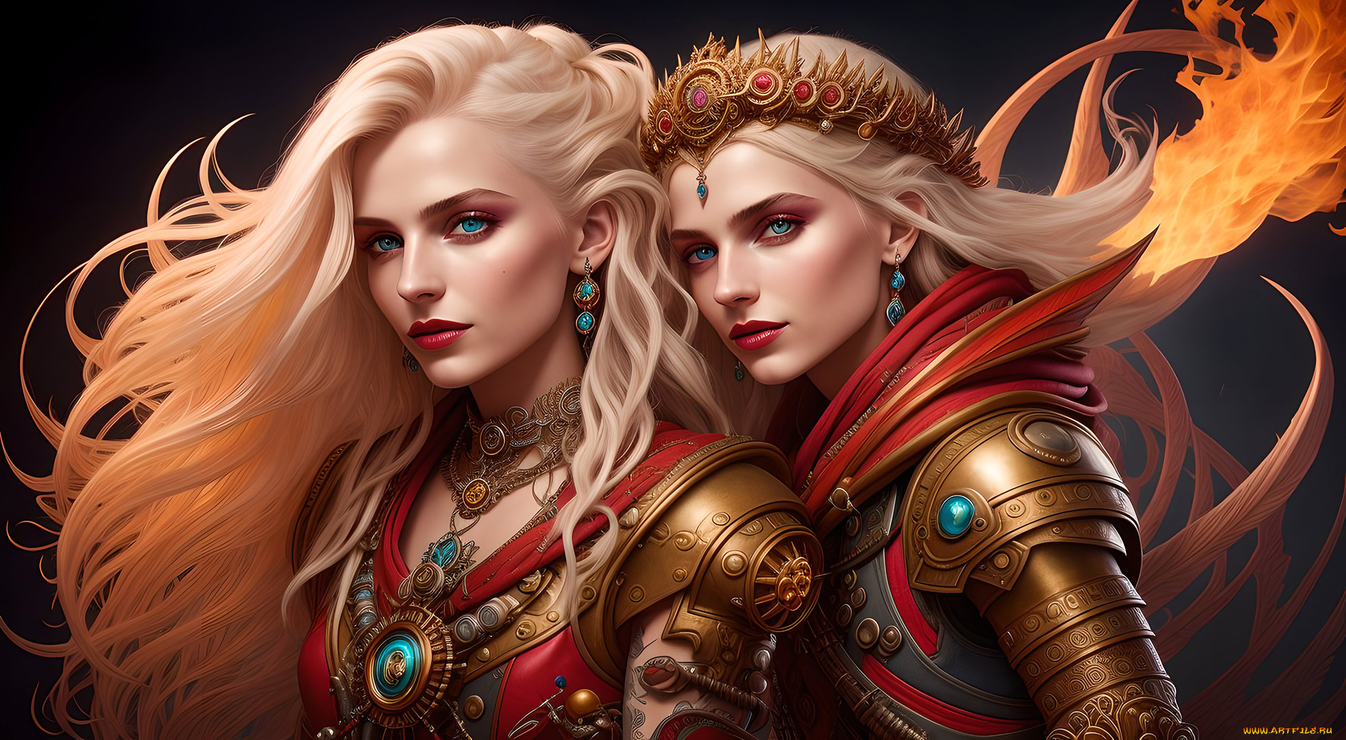 фэнтези, девушки, нейросети, графика, нейроарт, ai, art, нейронные, сети, рисунки, нейро, искусство