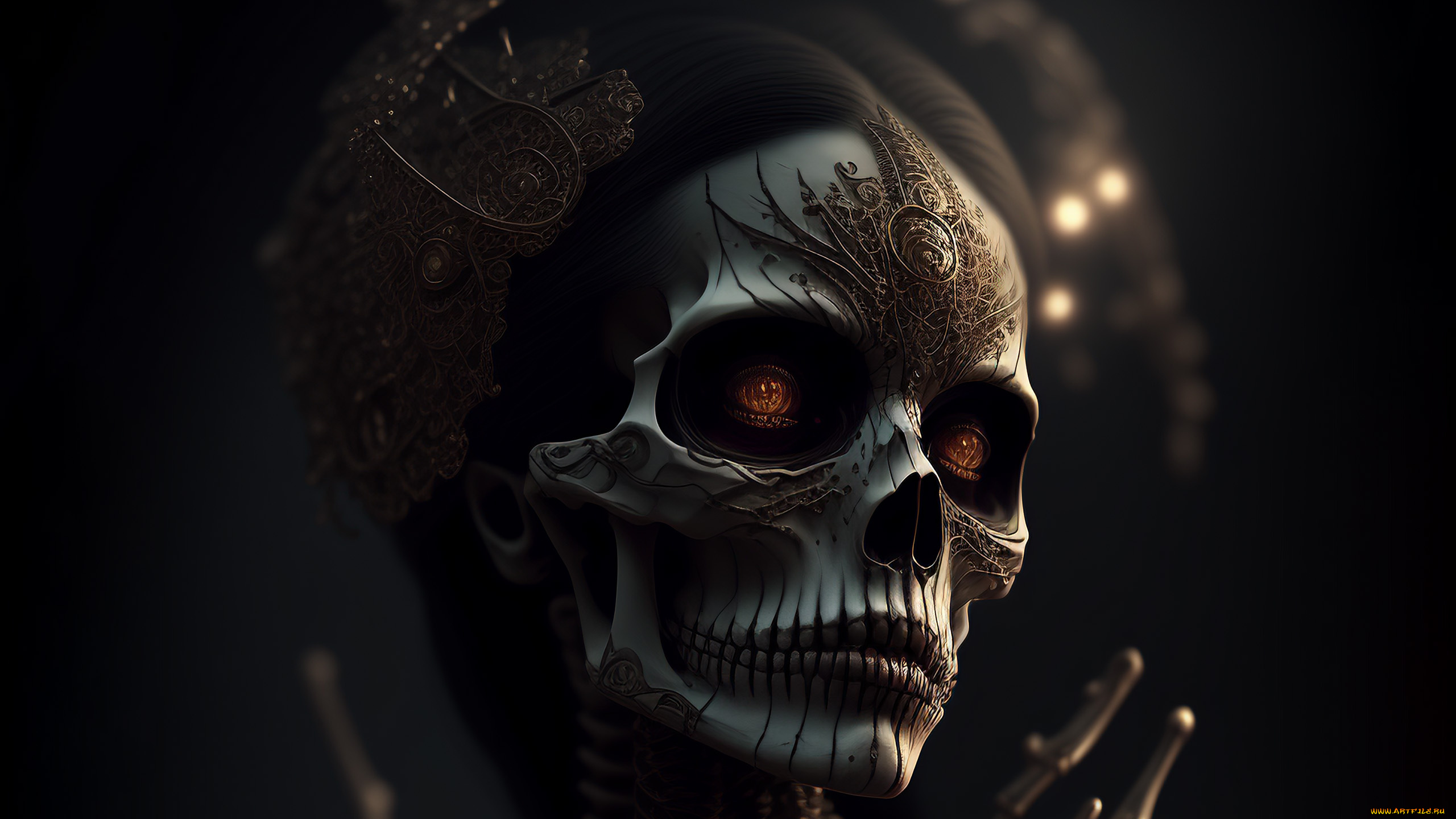 фэнтези, нежить, нейросети, графика, нейроарт, ai, art, нейронные, сети, рисунки, нейро, искусство, череп