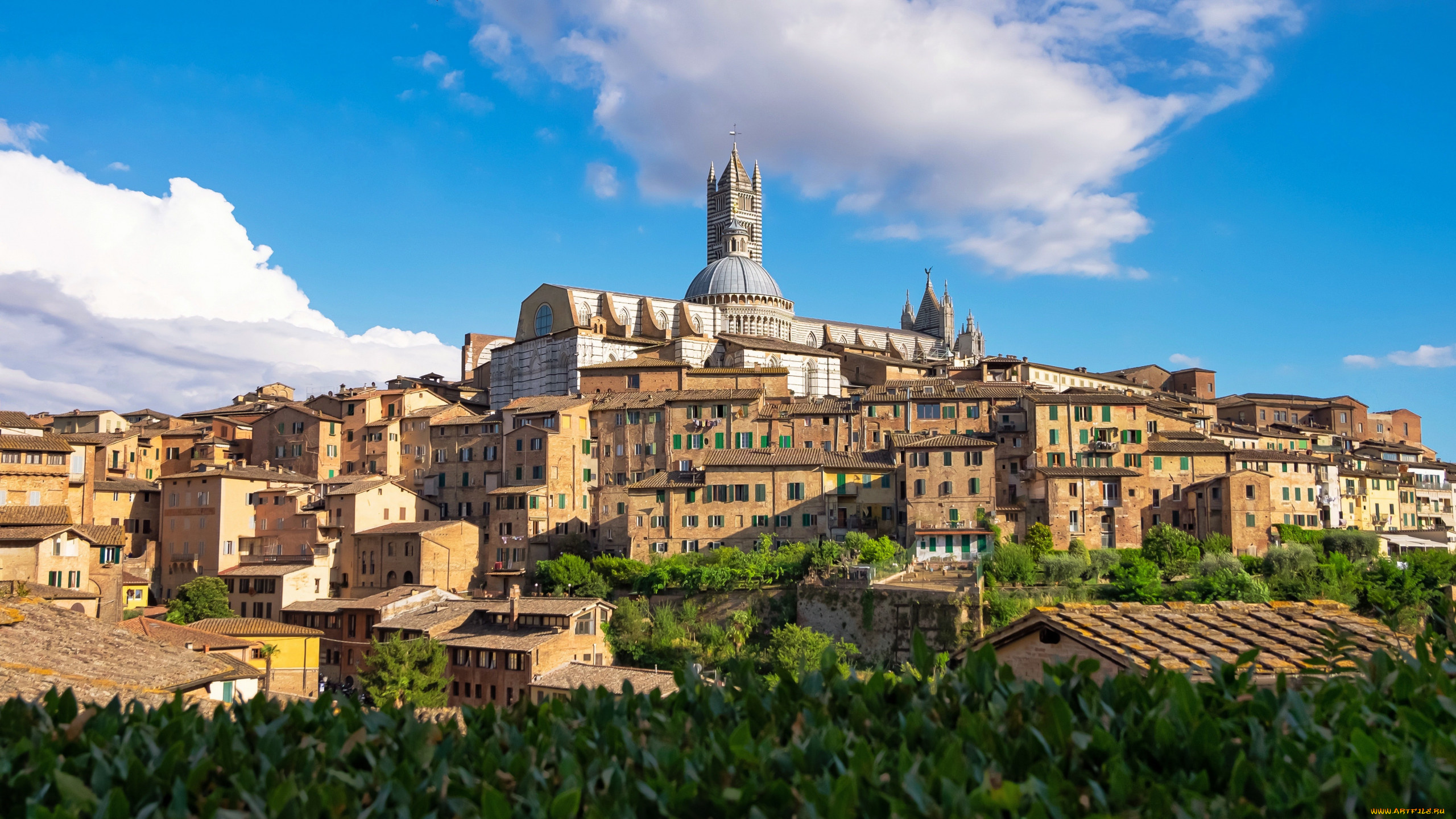 siena, italy, города, -, панорамы