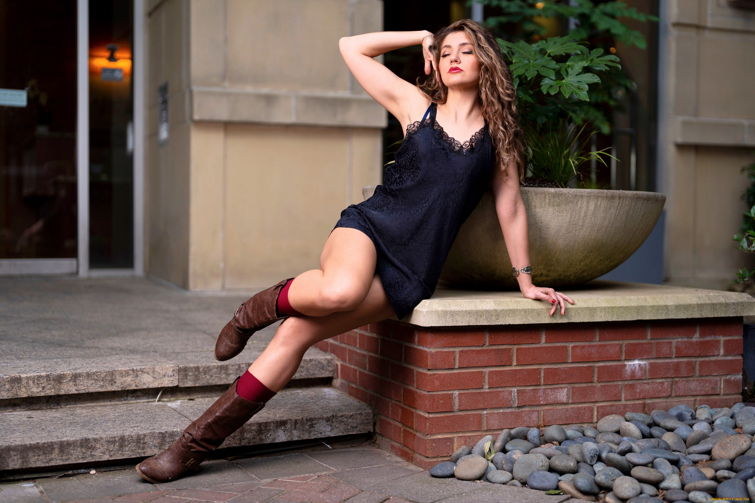 девушки, -, брюнетки, , шатенки, шатенка, поза, закрытые, глаза