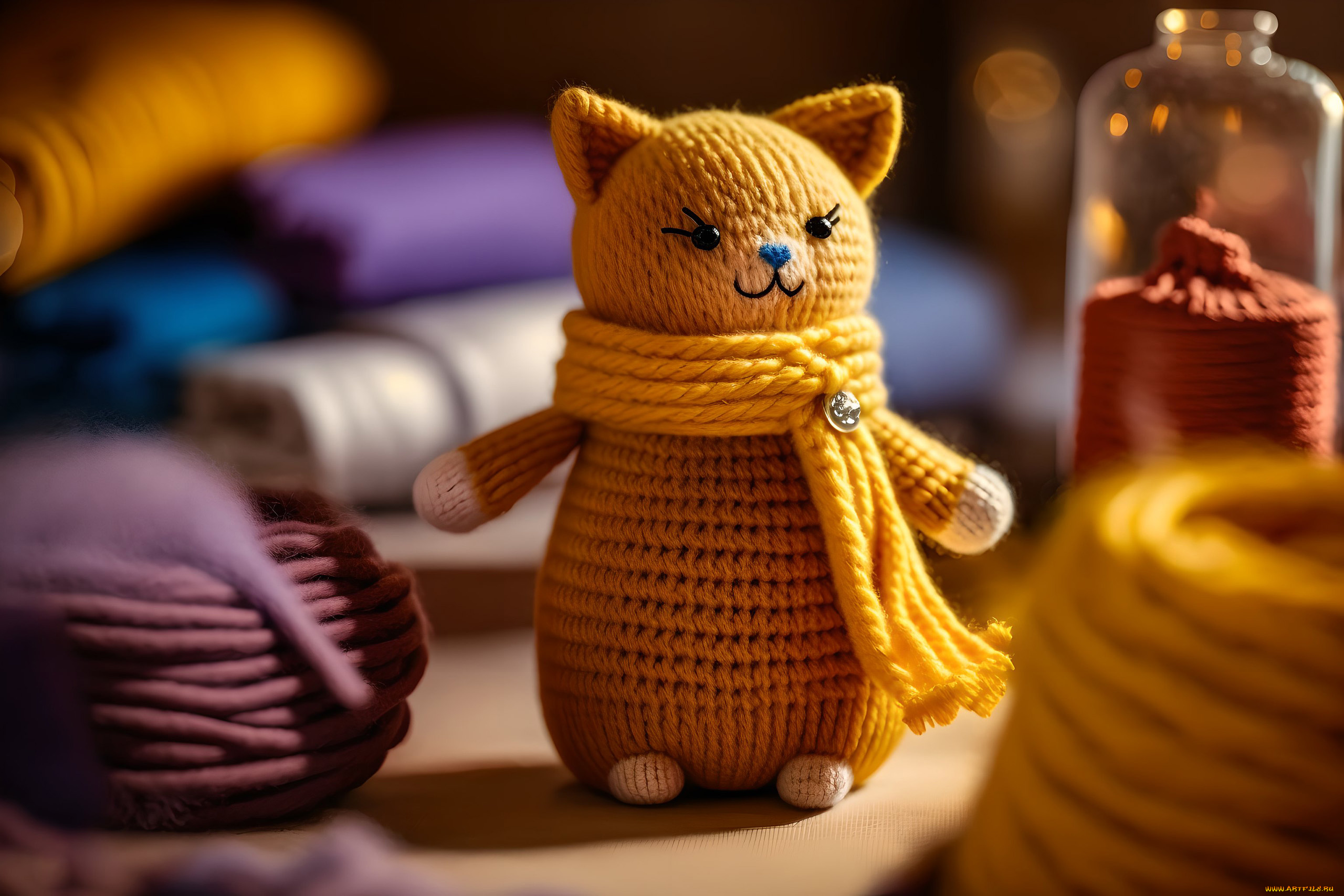 разное, ремесла, , поделки, , рукоделие, нейросети, графика, нейроарт, ai, art, нейронные, сети, рисунки, нейро, искусство, вязаный, кот