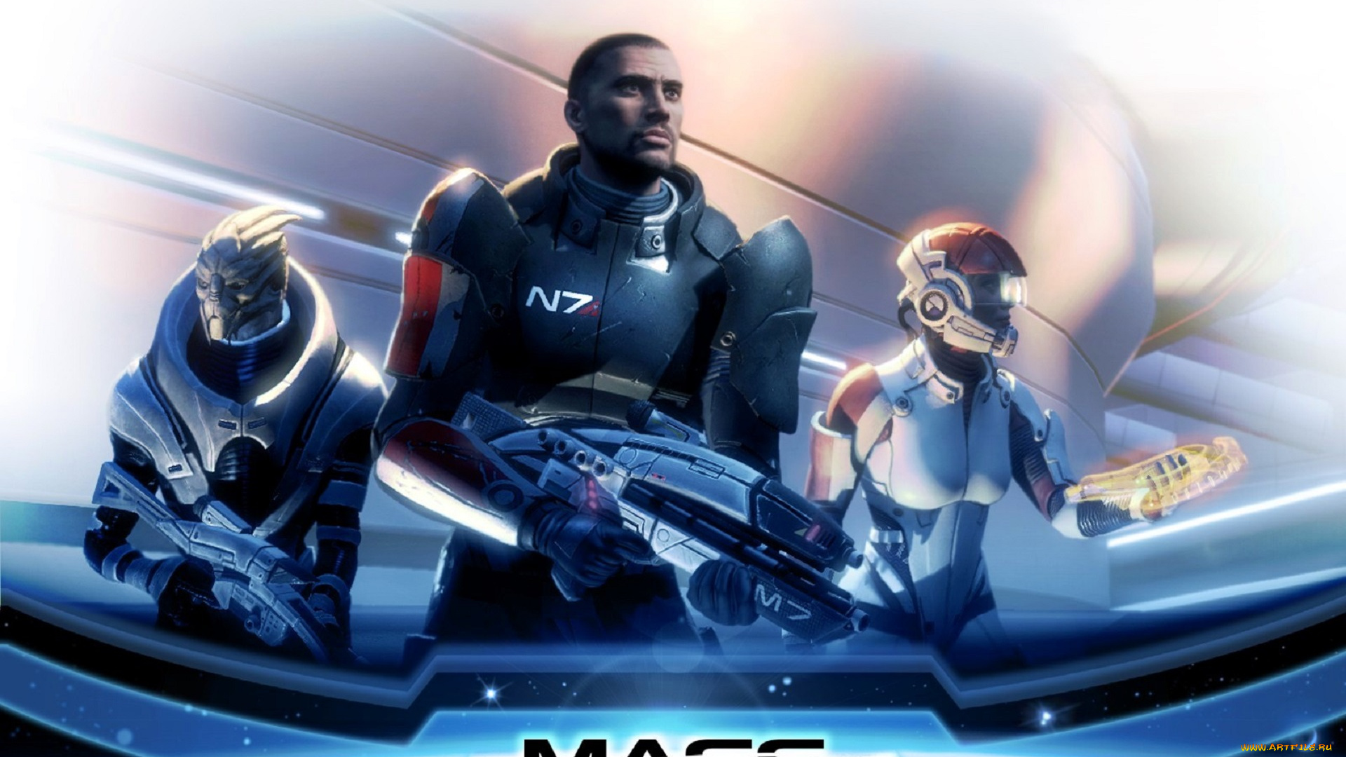 видео, игры, mass, effect, персонажи, скафандры, оружие