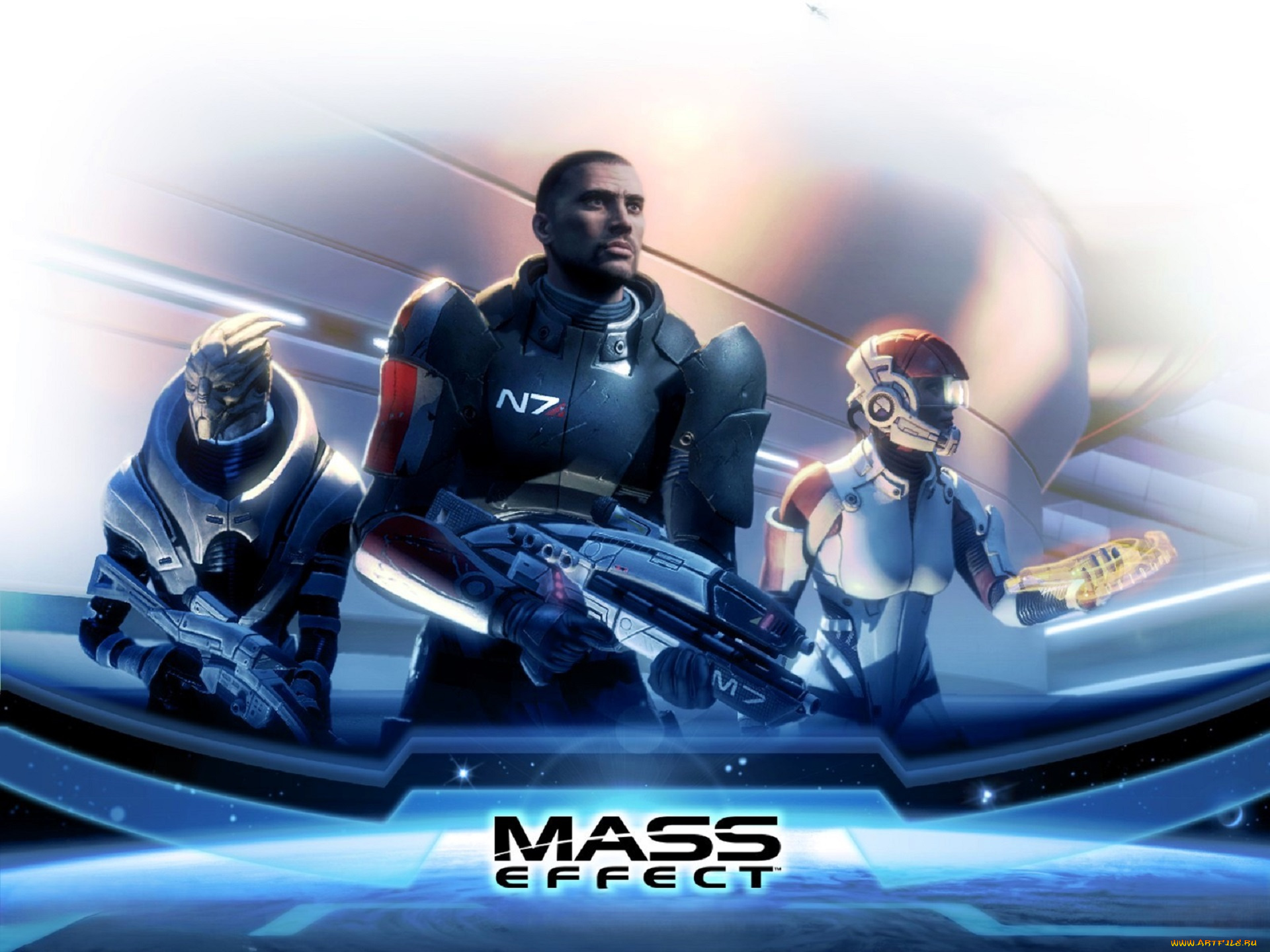 видео, игры, mass, effect, персонажи, скафандры, оружие