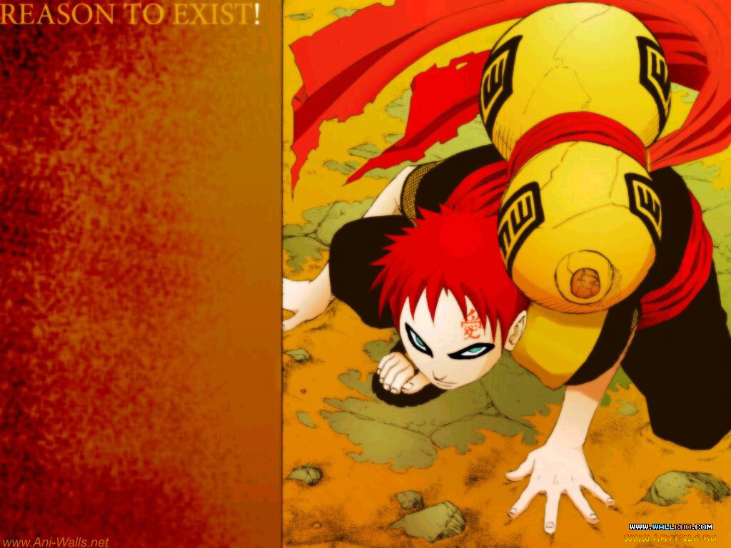 аниме, naruto, gaara