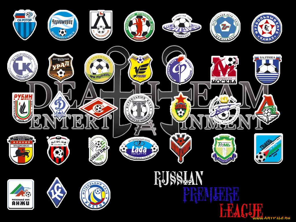 рфпл, спорт, эмблемы, клубов