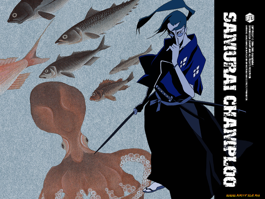 аниме, samurai, champloo