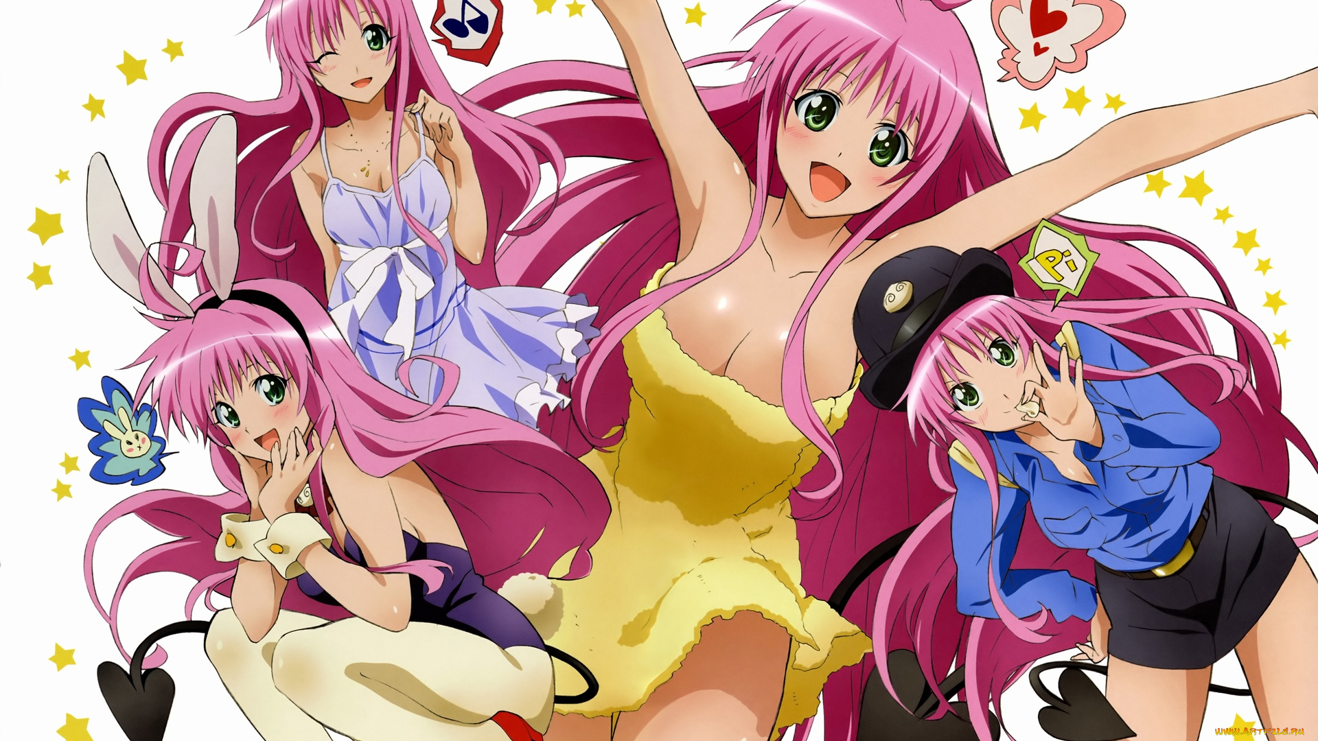 аниме, to, love, ru, девушки