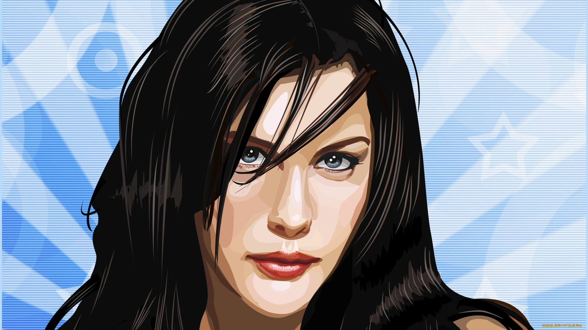 векторная, графика, tyler