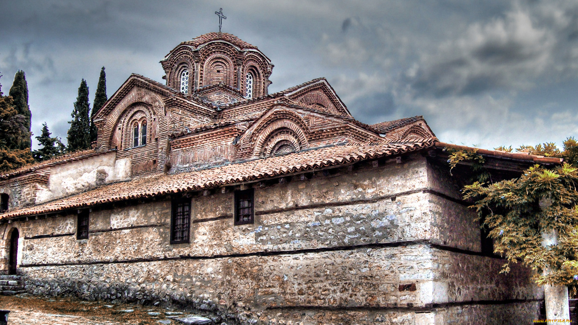 города, православные, церкви, монастыри, облака