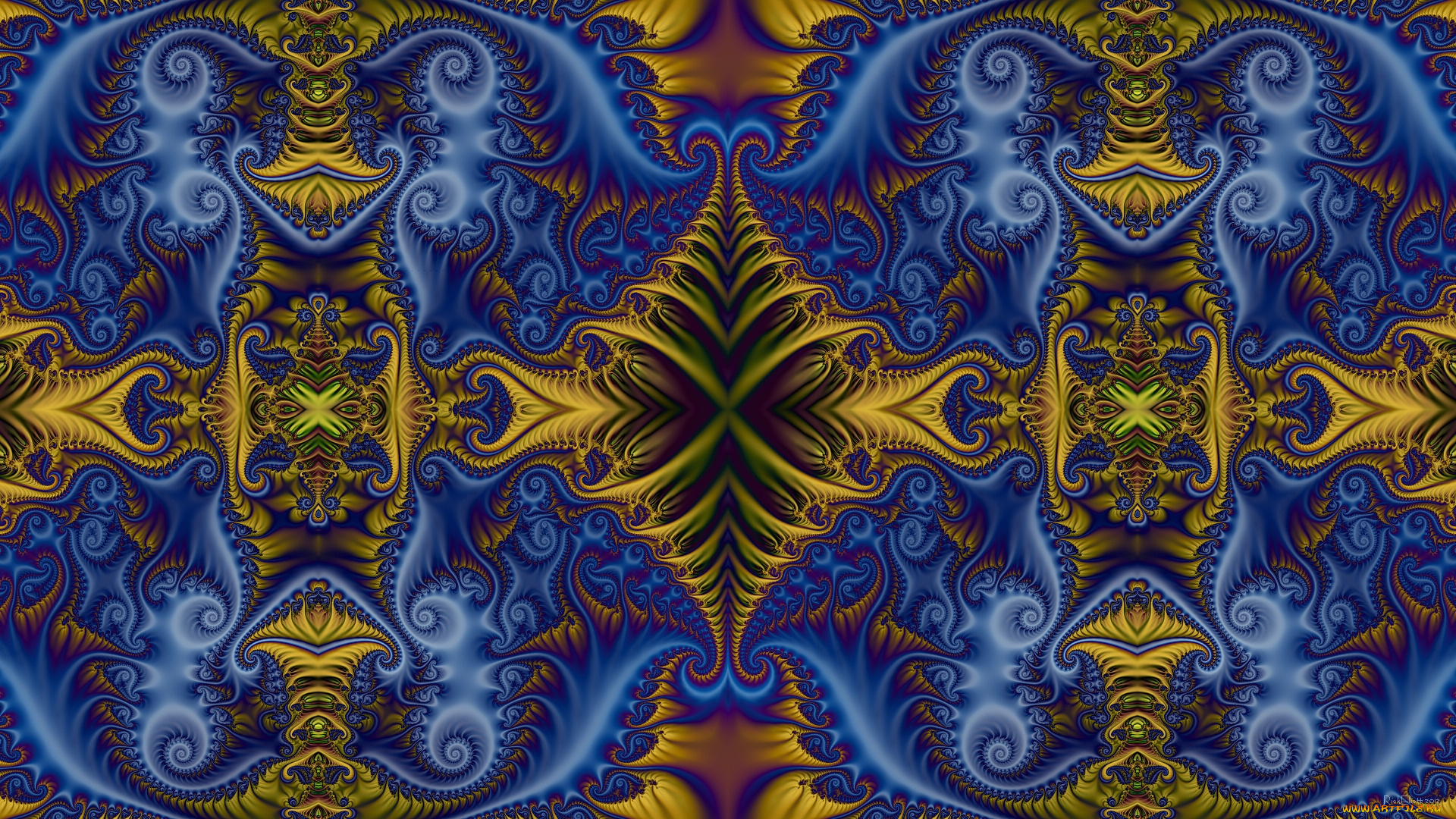 3д, графика, fractal, фракталы, фон, цвет, узор