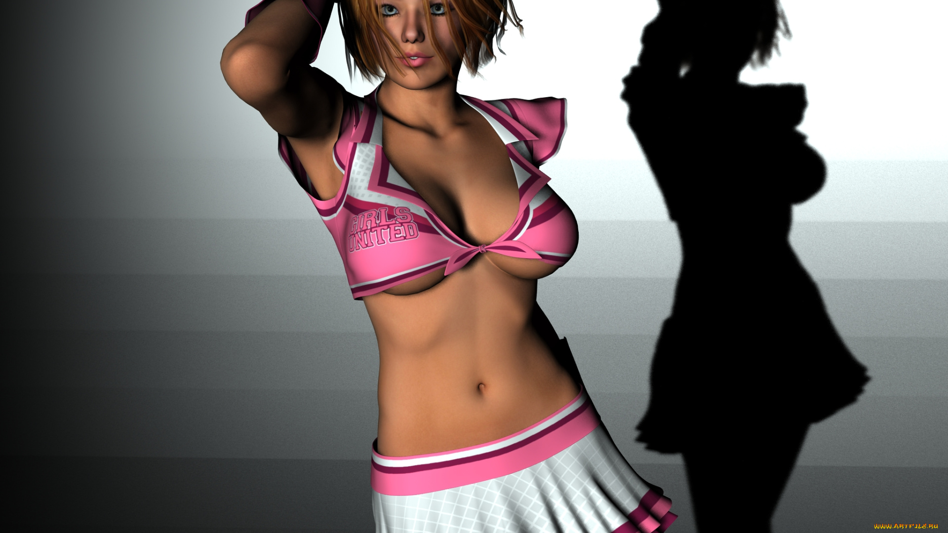 3д, графика, people, люди, юбка, девушка