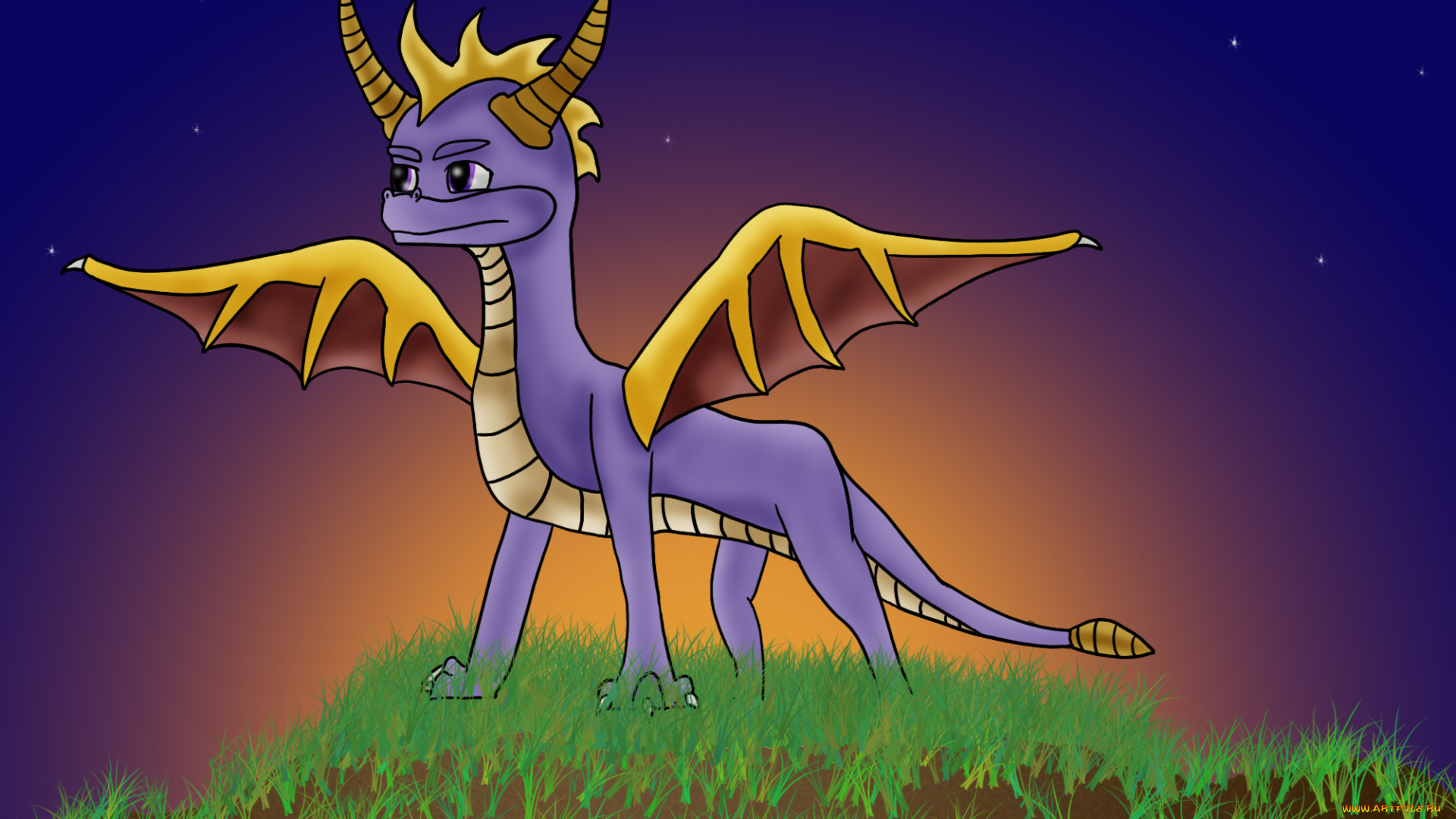 рисованные, животные, сказочные, мифические, дракон