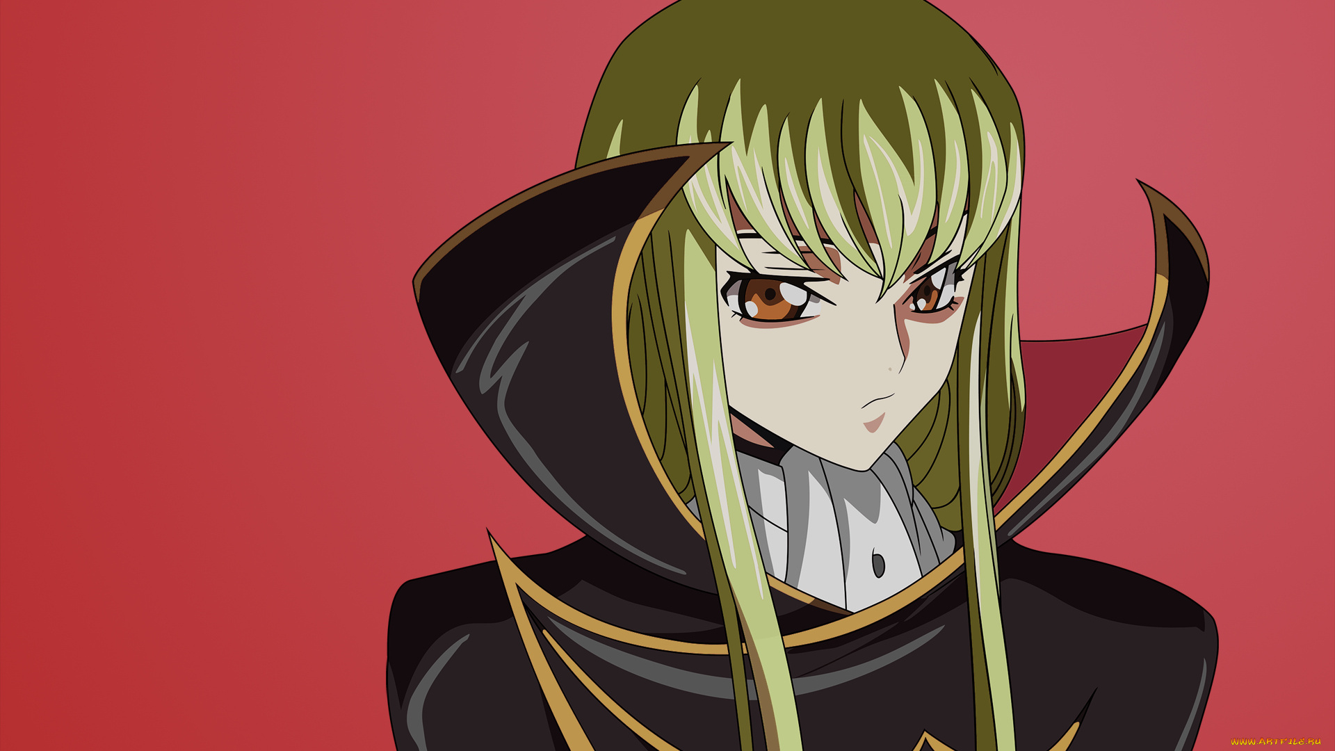 аниме, code, geass, взгляд, лицо, девушка, код, гиас, зелёные, волосы