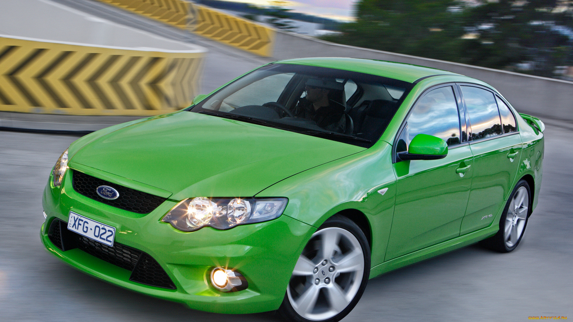 автомобили, ford, falcon, xr6, turbo, fg, зеленый