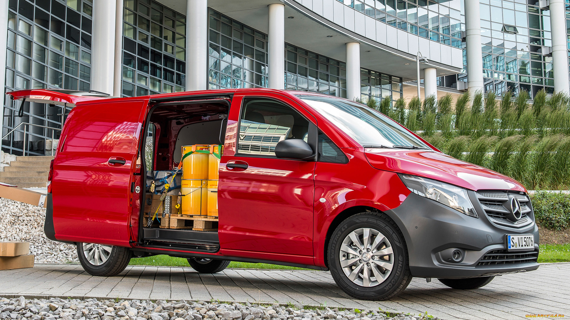 автомобили, mercedes, trucks, mercedes-benz, vito, panel, van, w639, 2014г, красный