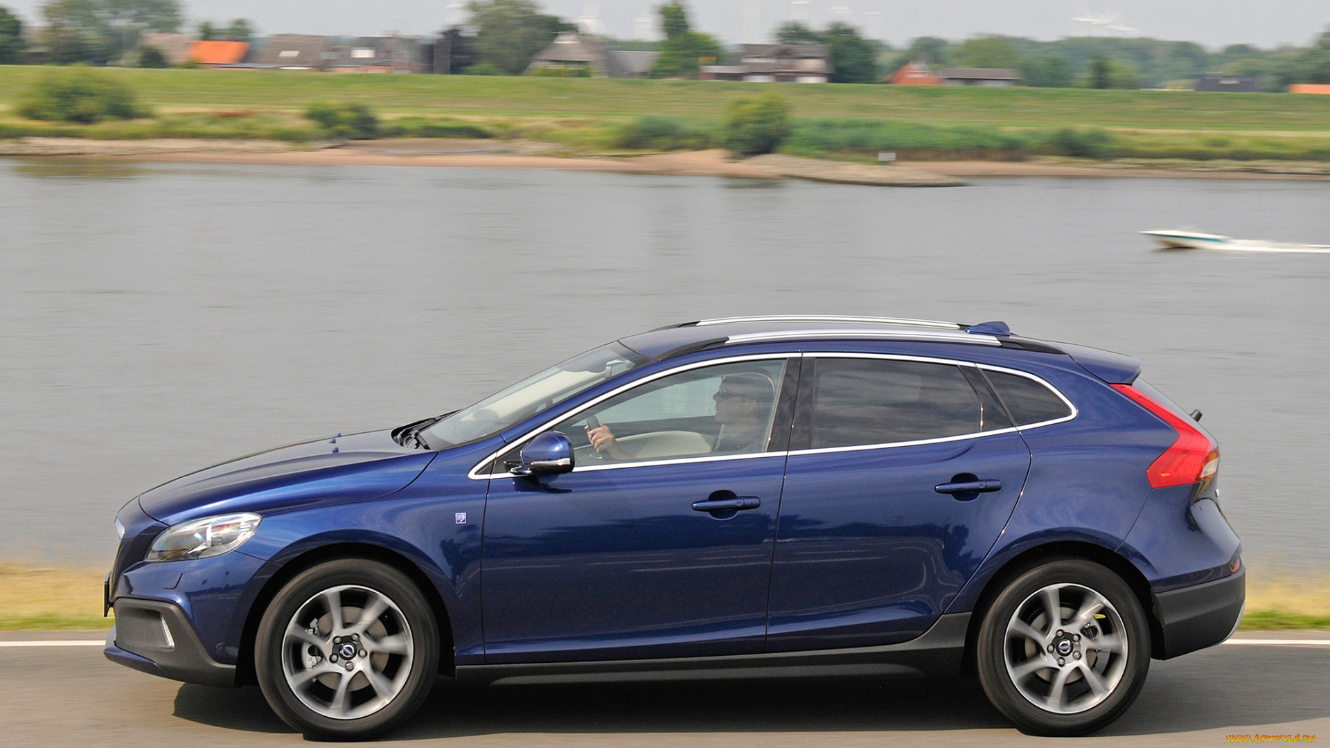 автомобили, volvo, v40, cross, country, d2, ocean, race, 2014г, синий