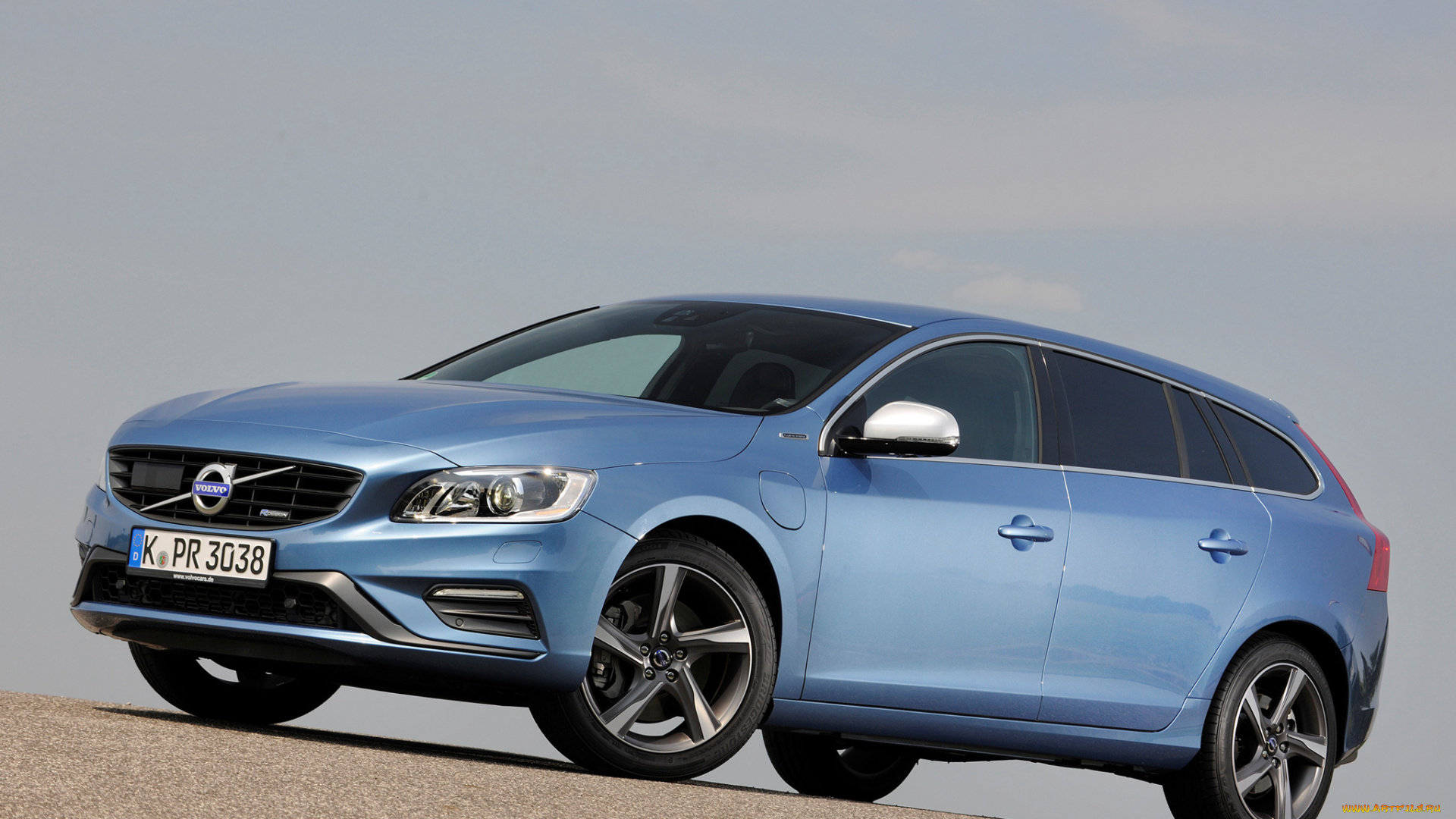 автомобили, volvo, v60, d6, plug-in, hybrid, r-design, 2014г, синий