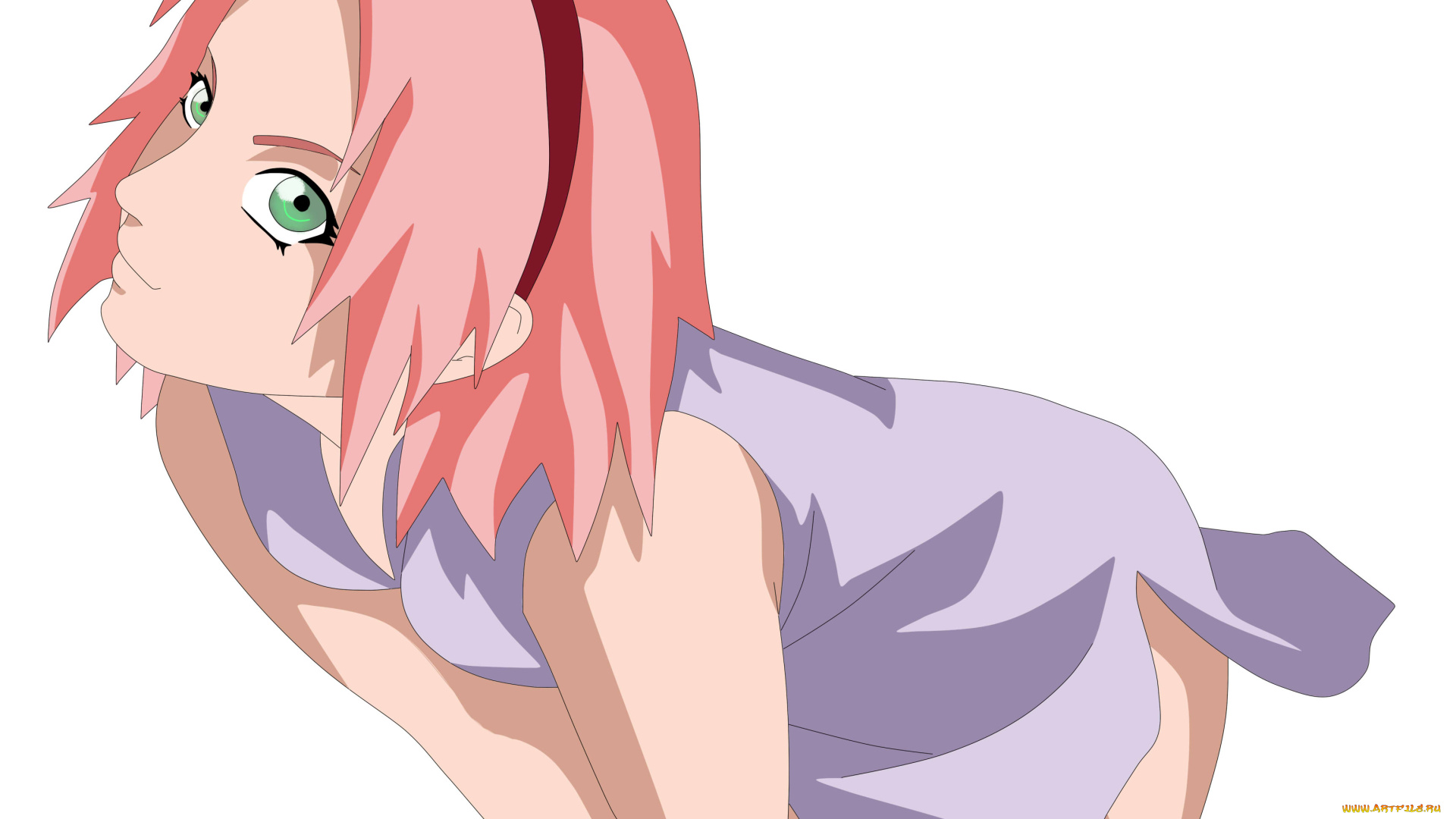 рисованные, люди, взгляд, девушка