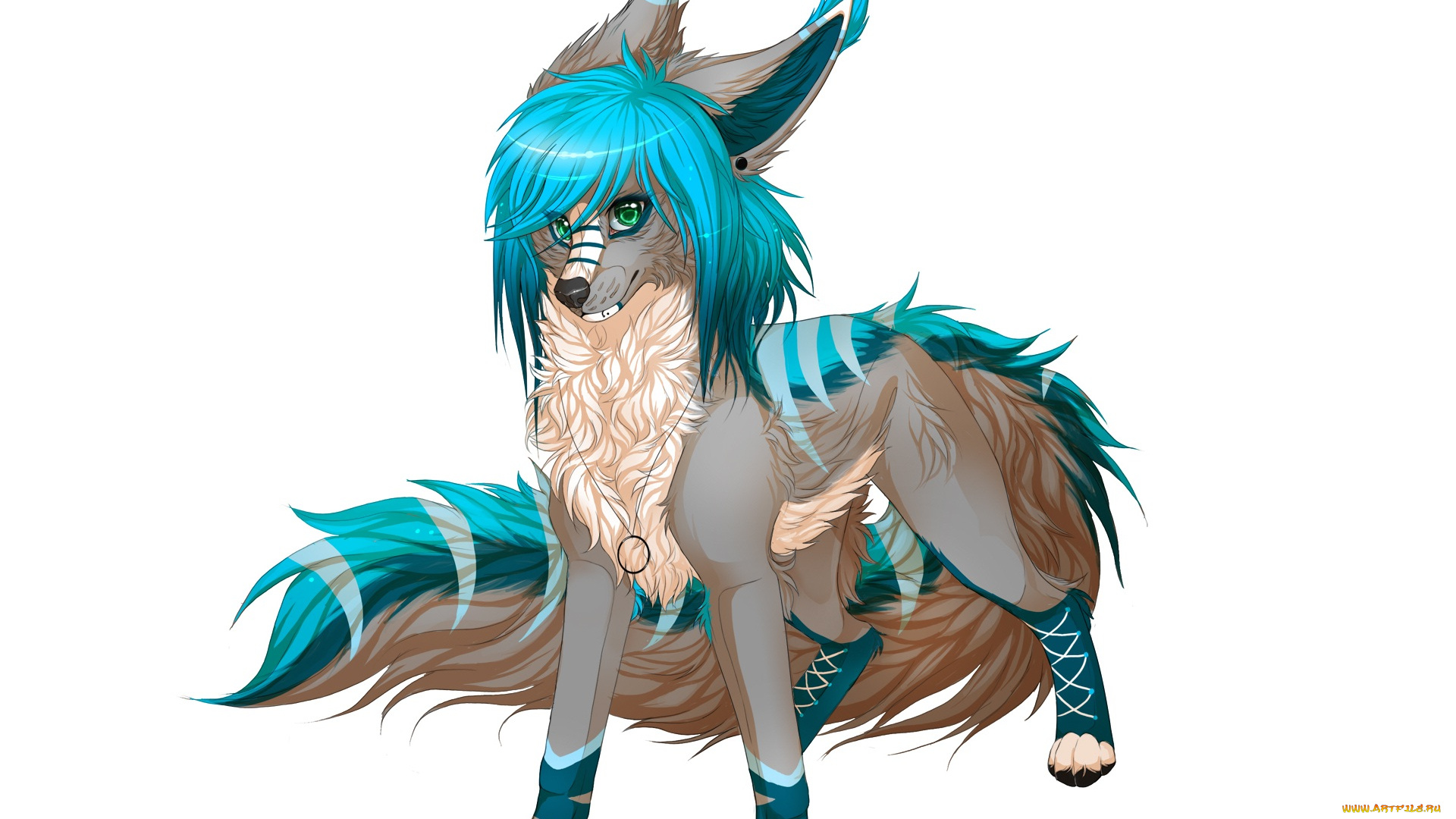 рисованные, животные, , сказочные, , мифические, кулон, животное, белый, фон