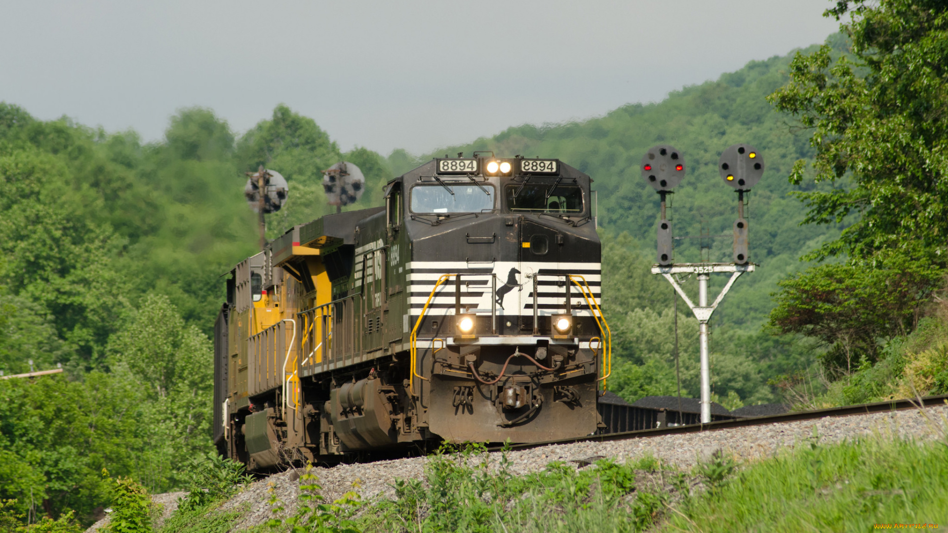 техника, поезда, железная, дорога, рельсы, локомотив, состав