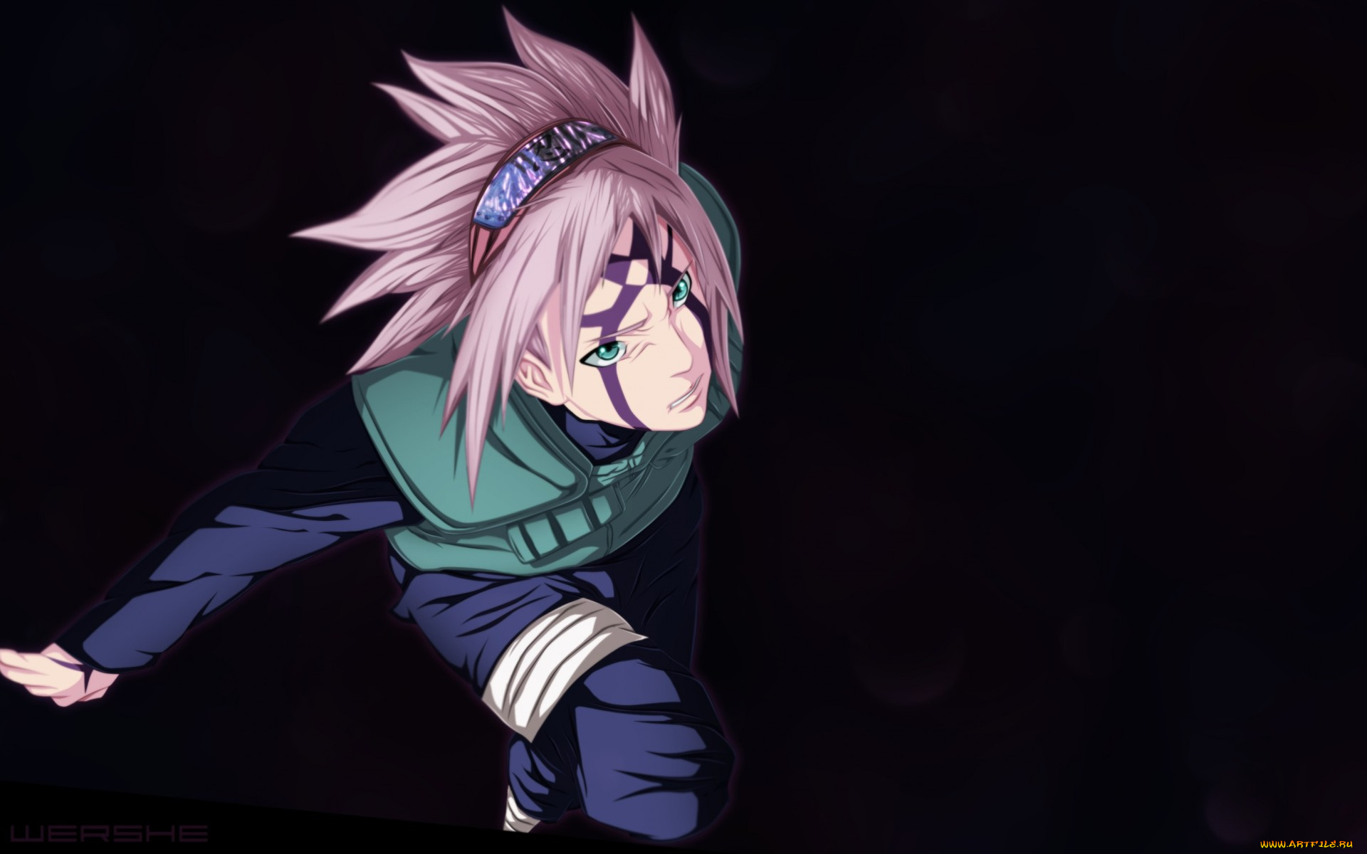 аниме, naruto, haruno, sakura, art, anime