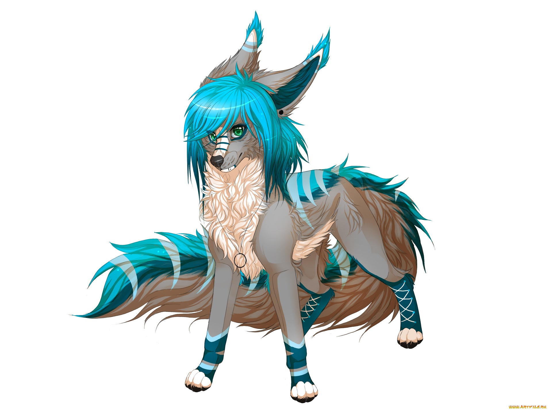 рисованные, животные, , сказочные, , мифические, кулон, животное, белый, фон