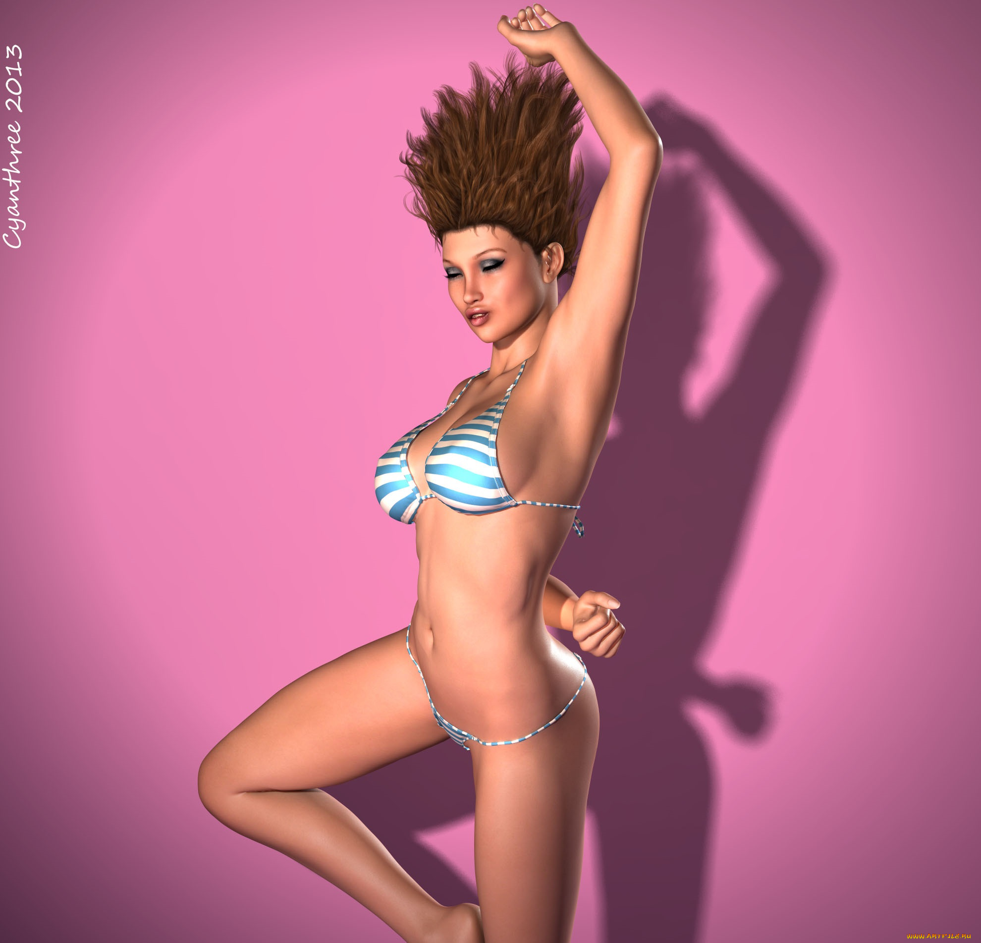 3д, графика, люди, , people, девушка, взгляд, фон