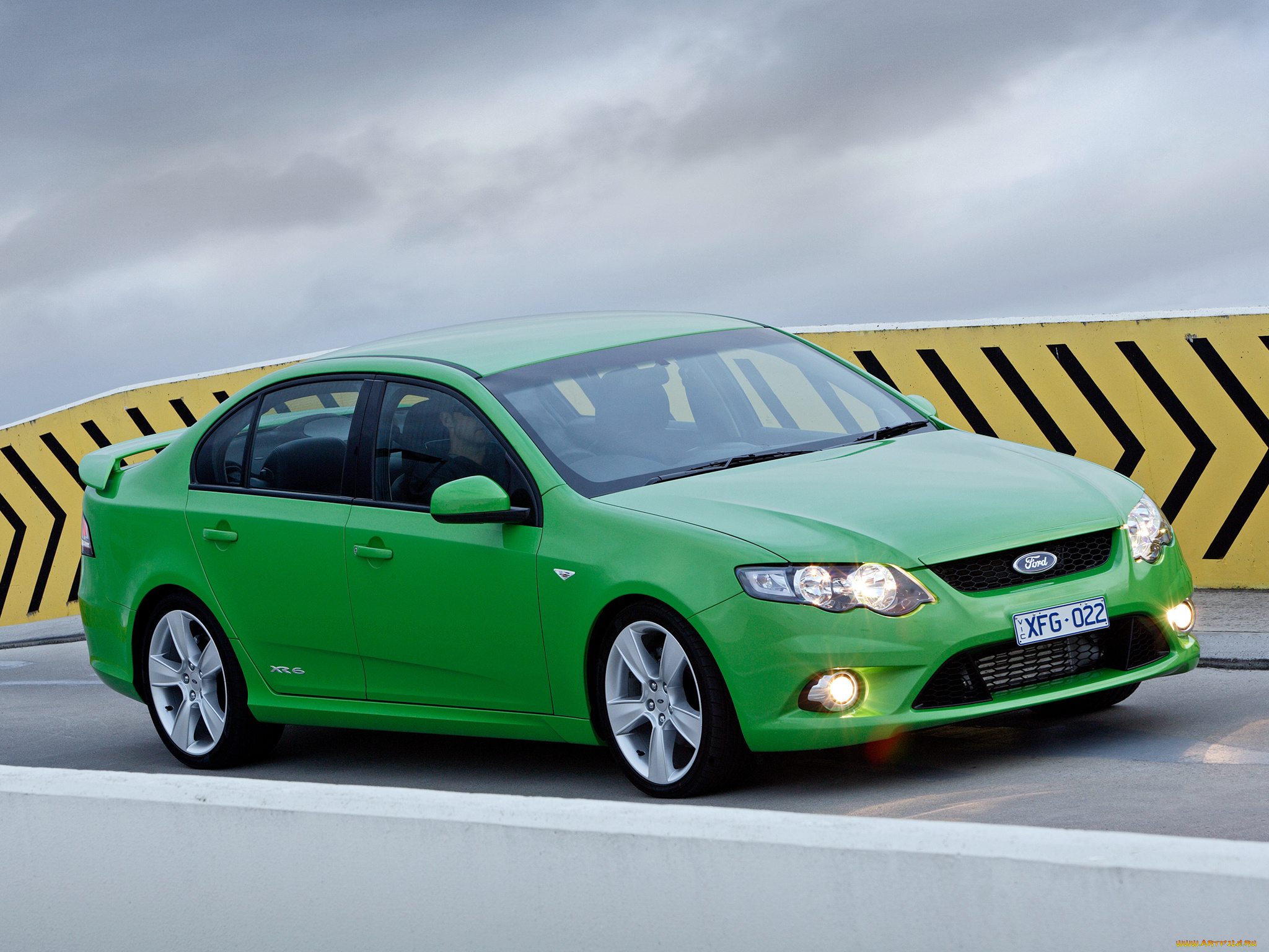 автомобили, ford, falcon, xr6, turbo, fg, зеленый