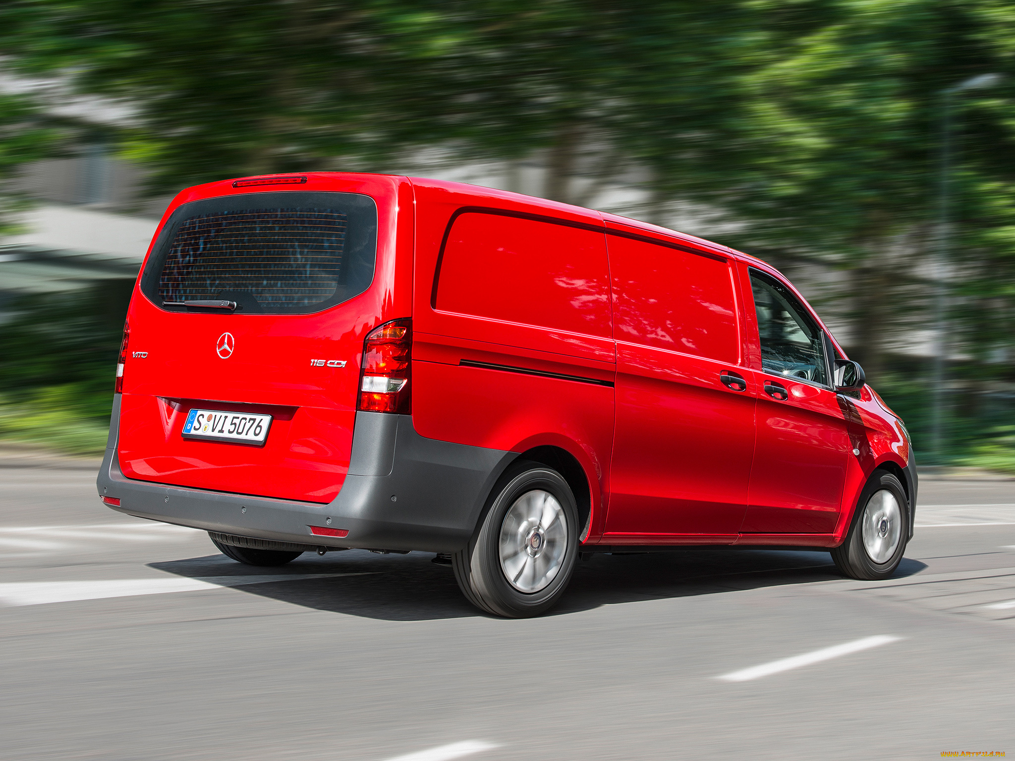 автомобили, mercedes, trucks, mercedes-benz, vito, panel, van, w639, 2014г, красный