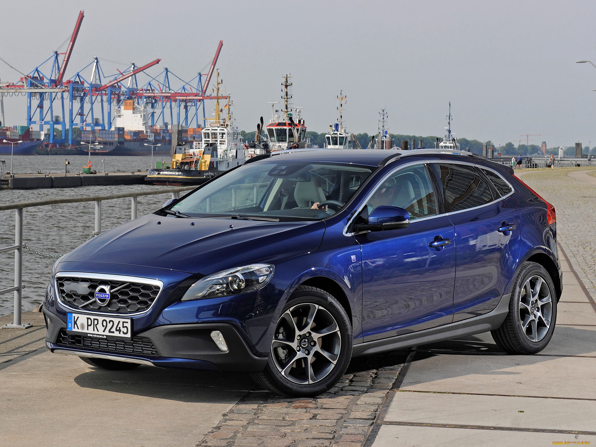 автомобили, volvo, v40, cross, country, d2, ocean, race, 2014г, синий
