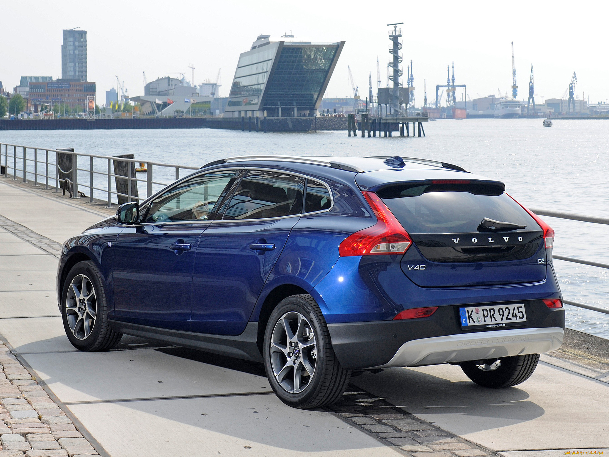 автомобили, volvo, v40, cross, country, d2, ocean, race, 2014г, синий
