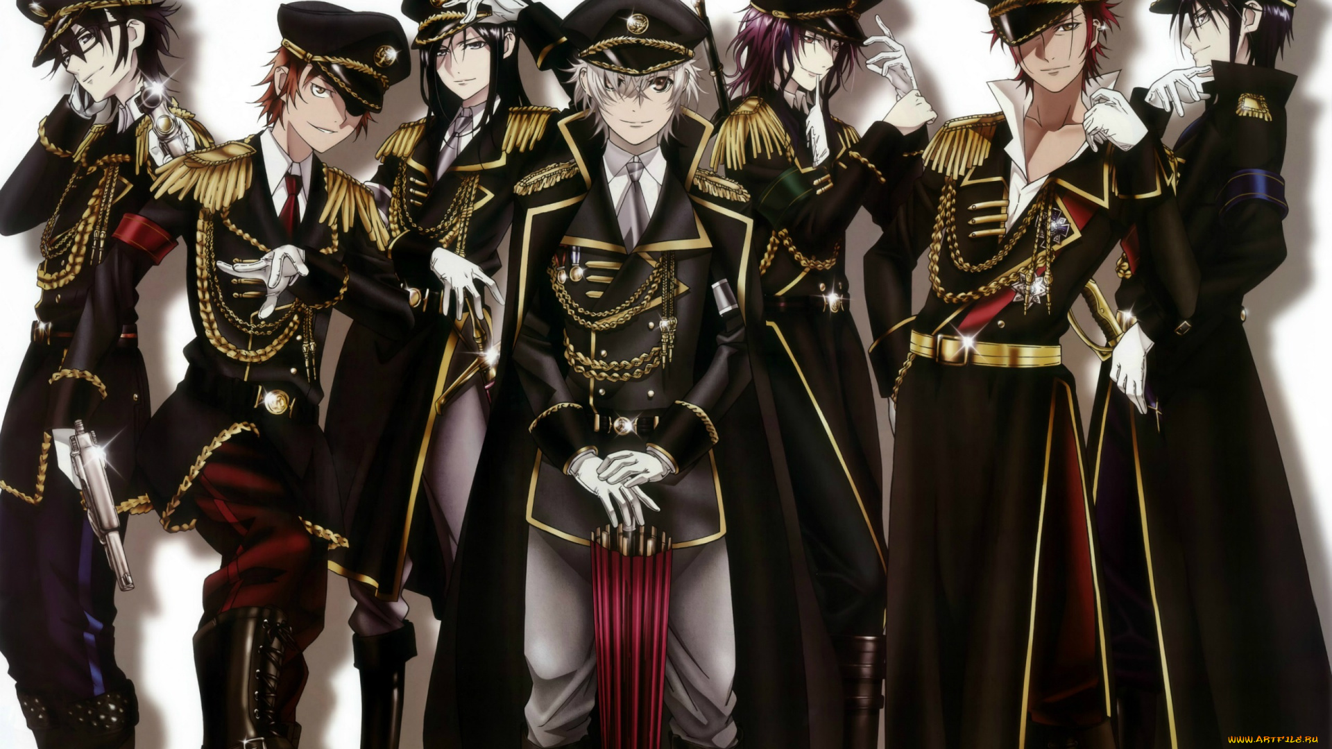 аниме, k, project, misaki, yata, mikoto, souh, akira, hidaka, reishi, munakata, yashiro, isana, проект, кей, k, projeck, военная, форма, парни, awashima, fushimi