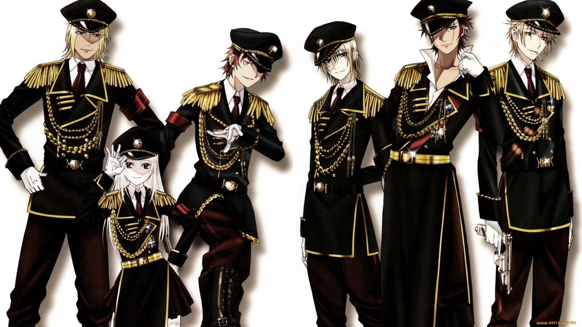 аниме, k, project, yashiro, isana, mikoto, souh, anna, kushina, проект, кей, перчатки, rikio, kamamoto, tataro, totsuka, военная, форма, misaki, yata, k, projeck