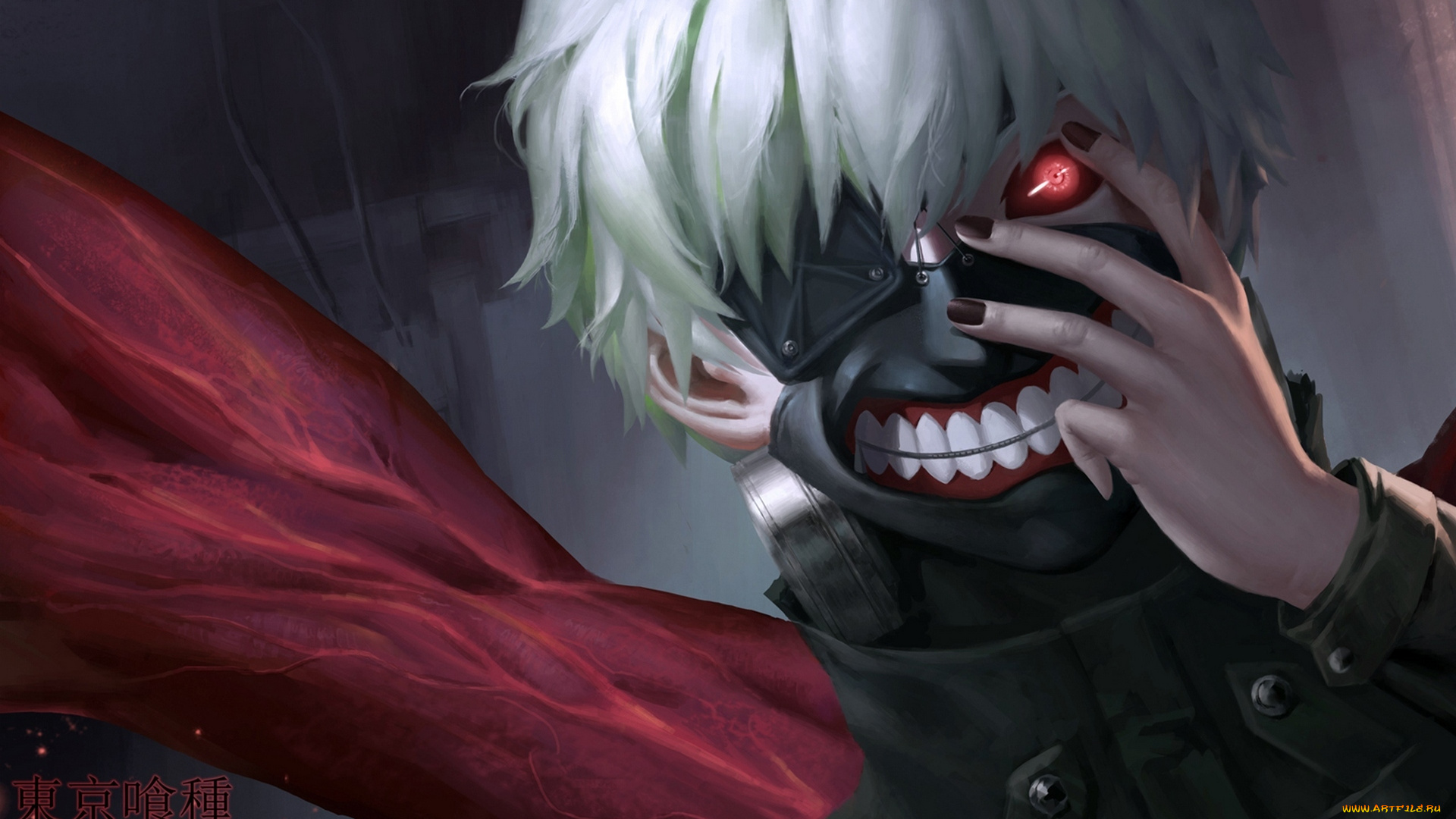 аниме, tokyo, ghoul, маска, парень, kaneki, ken, tokyo, ghoul, cangkong, арт