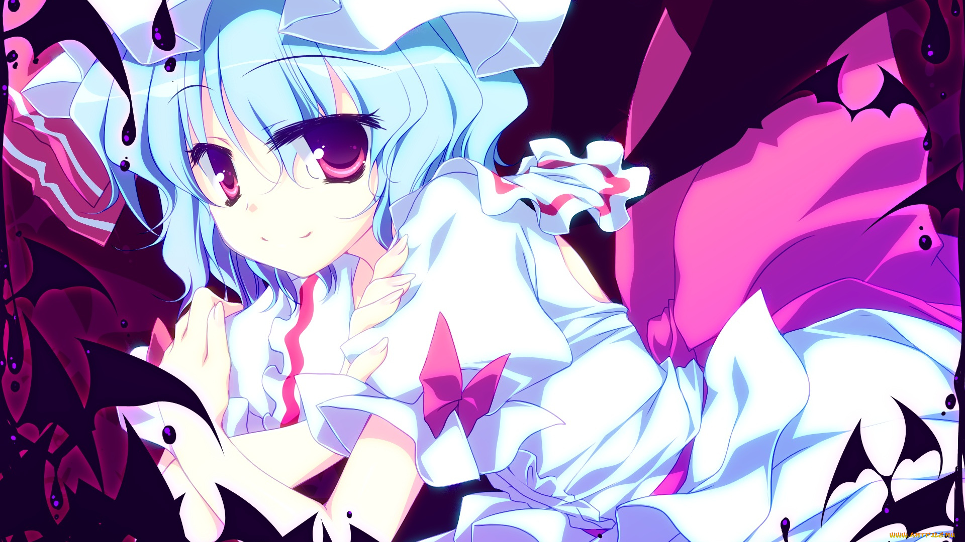 аниме, touhou, девочка, арт, motomiya, mitsuki, remilia, scarlet