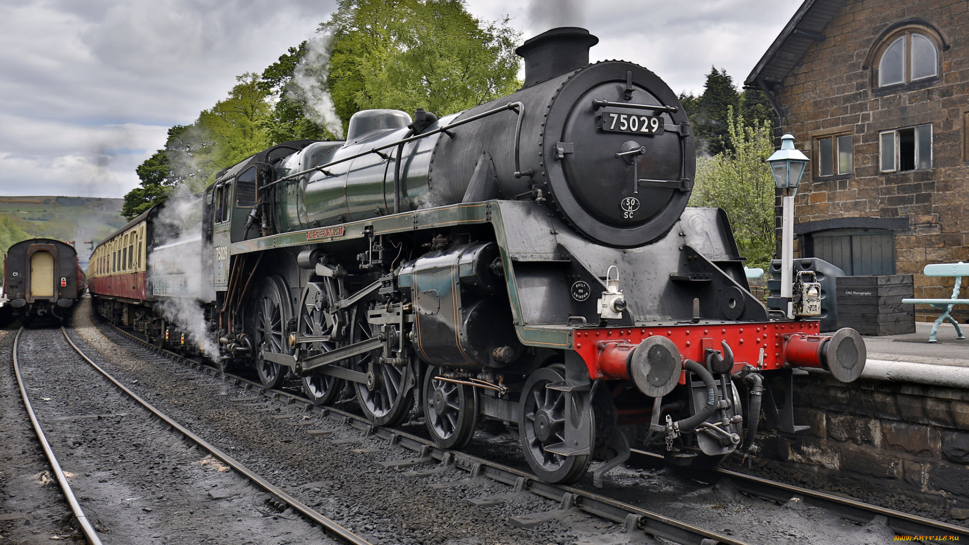 техника, паровозы, рельсы, паровоз, дорога, железная