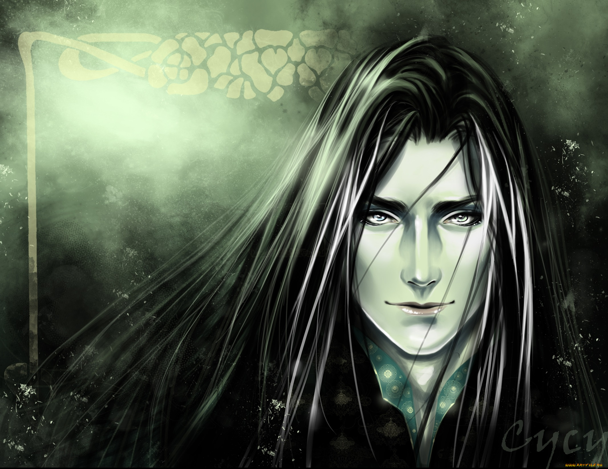 фэнтези, люди, портрет, брюнет, взгляд, парень