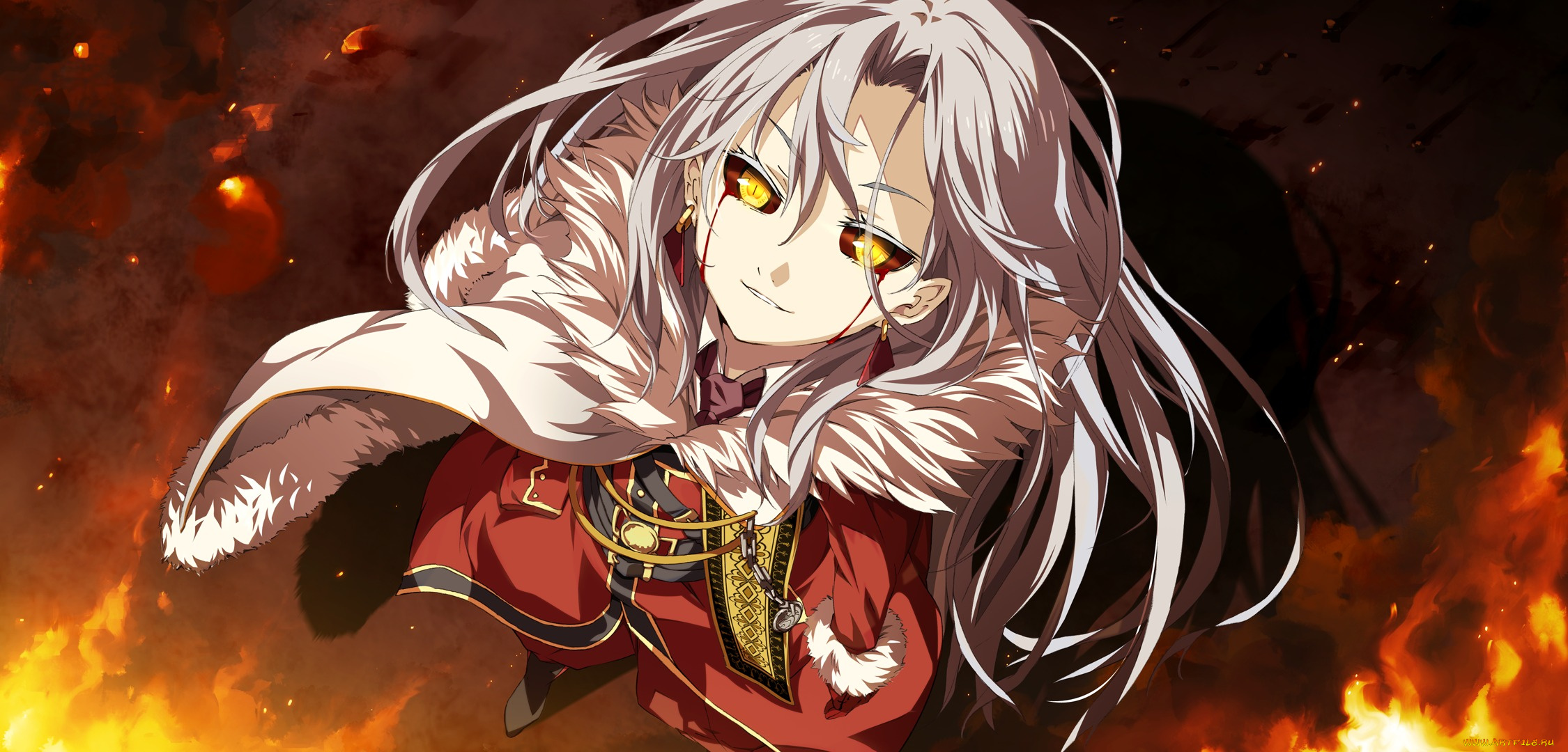 аниме, sousyu, sensinkan-gakuen, hachimyoujin, hachimyoujin, взгляд, keira, georgievna, soushuu, senshinkan, gakuen