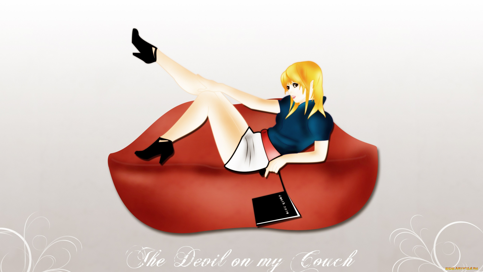 рисованное, люди, взгляд, девушка, фон