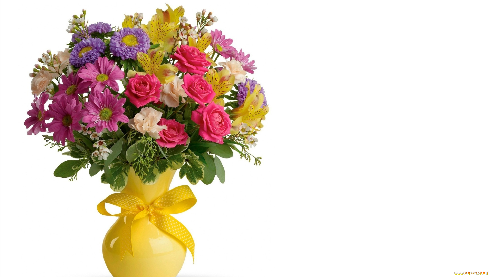 цветы, букеты, , композиции, альстромерия, розы, хризантемы