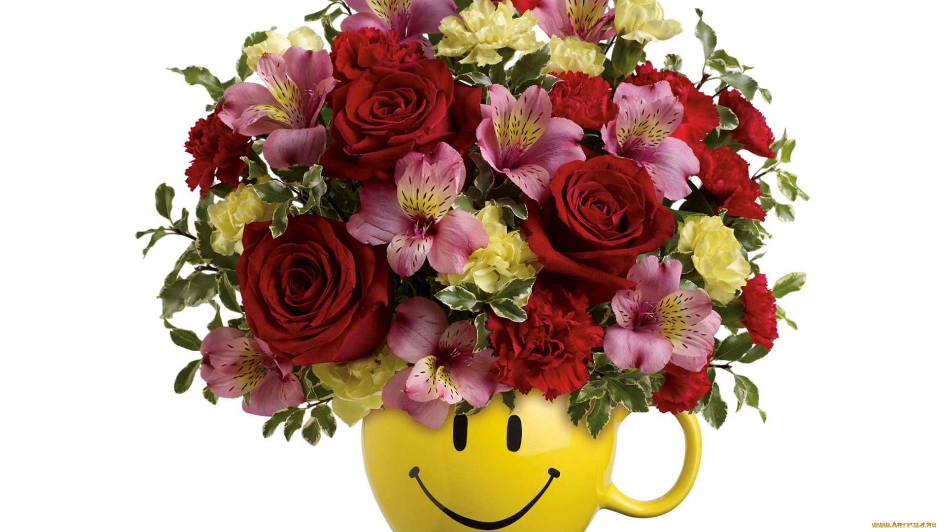 цветы, букеты, , композиции, розы, гвоздика, альстромерия