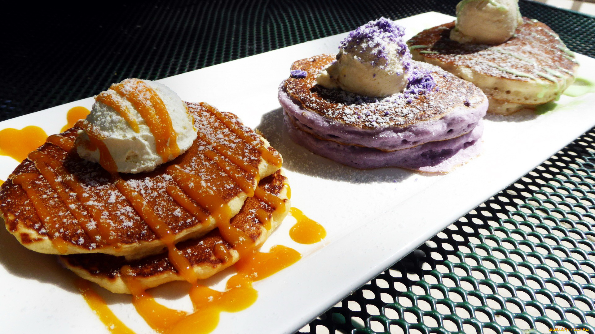 еда, блины, , оладьи, оладьи, мороженое, десерт, лакомство, сироп
