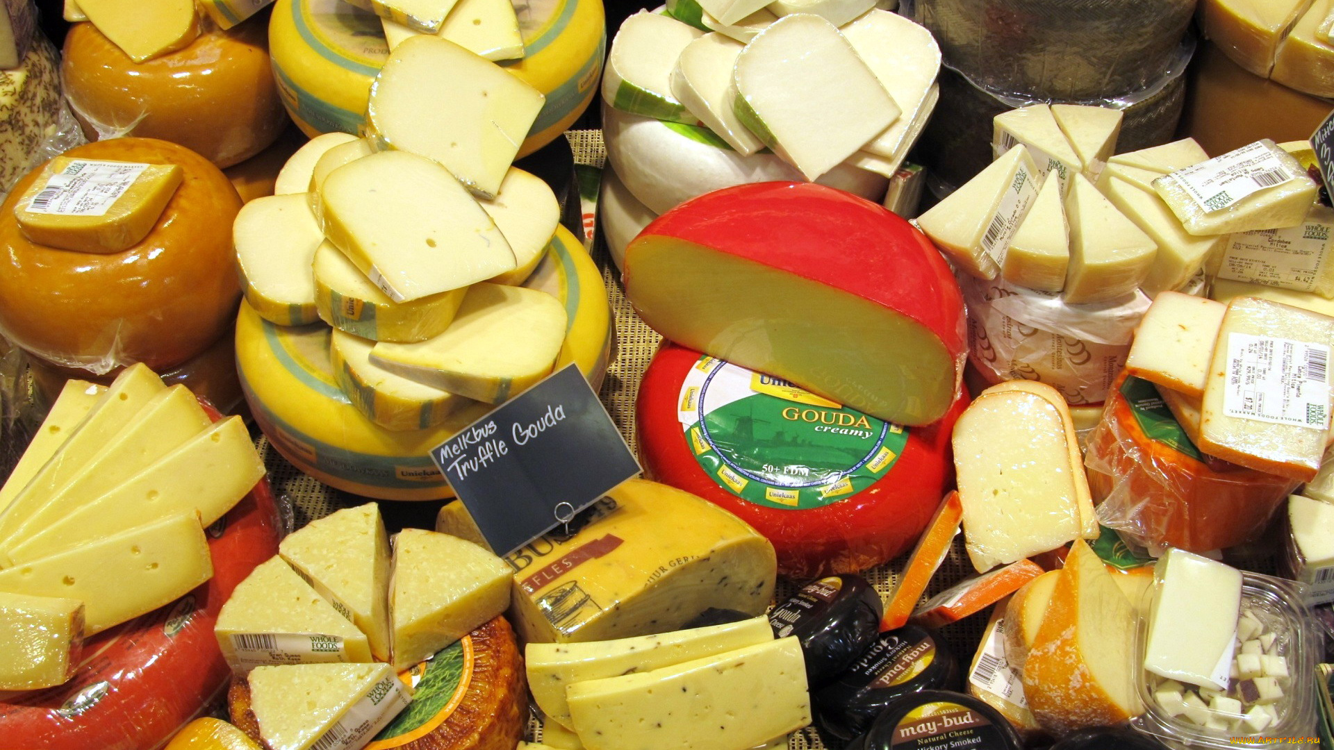 еда, сырные, изделия, ассорти, сыры, много