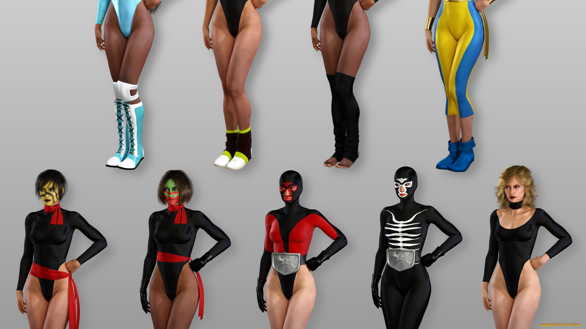 3д, графика, люди, , people, взгляд, девушки, фон