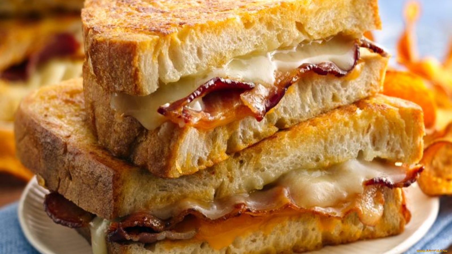 еда, бутерброды, , гамбургеры, , канапе, сыр, бекон, сэндвич