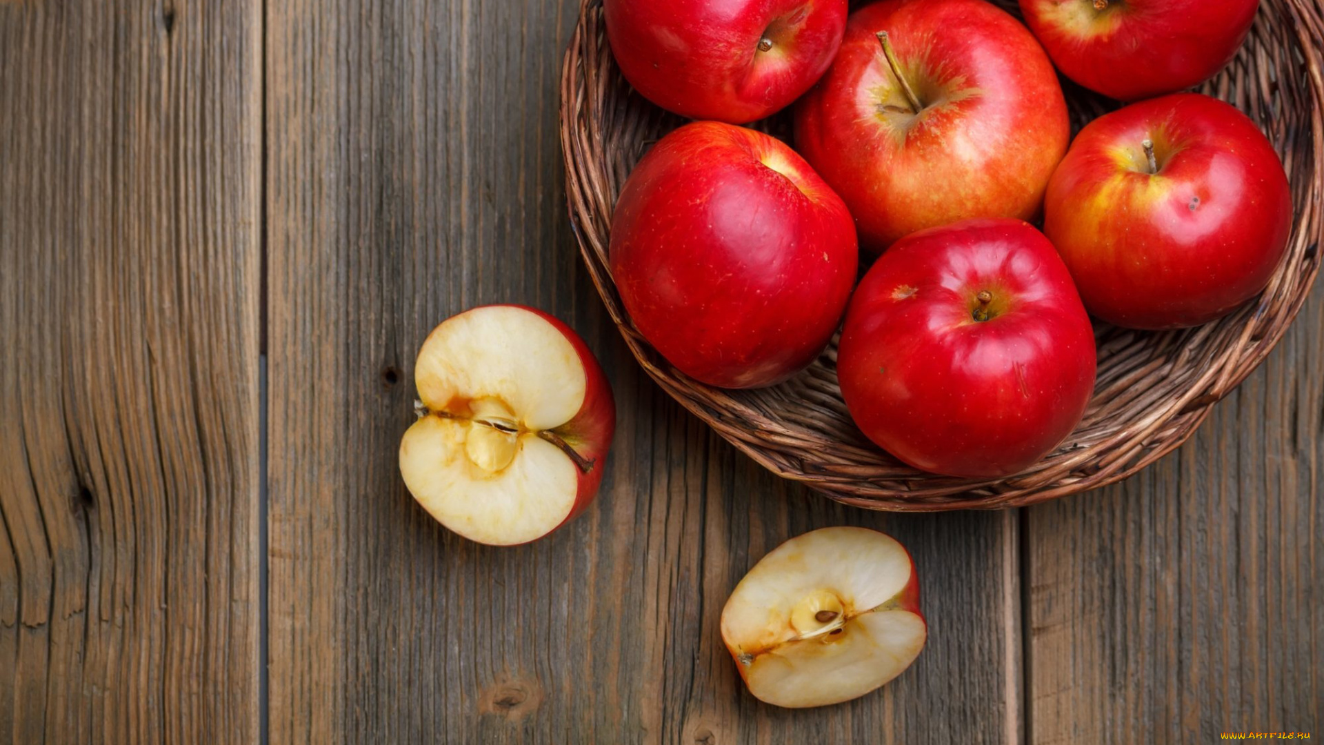 еда, Яблоки, яблоки, корзинка, фрукты